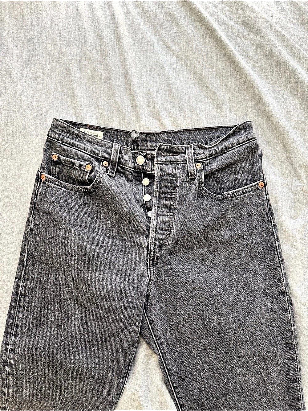 Levi's 501 Gray Jeans Waist 27 Length 26